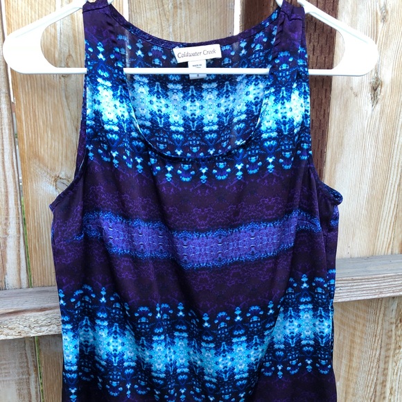 Gorgeous satin feel Coldwater Creek top - Picture 2 of 3